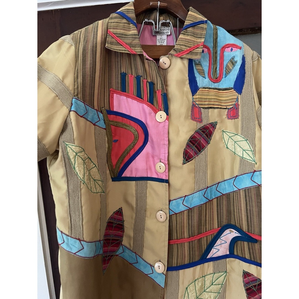 Spirit By Sandy Starkman Blazer Large Colorful Abstract Deaign - Picture 5 of 12